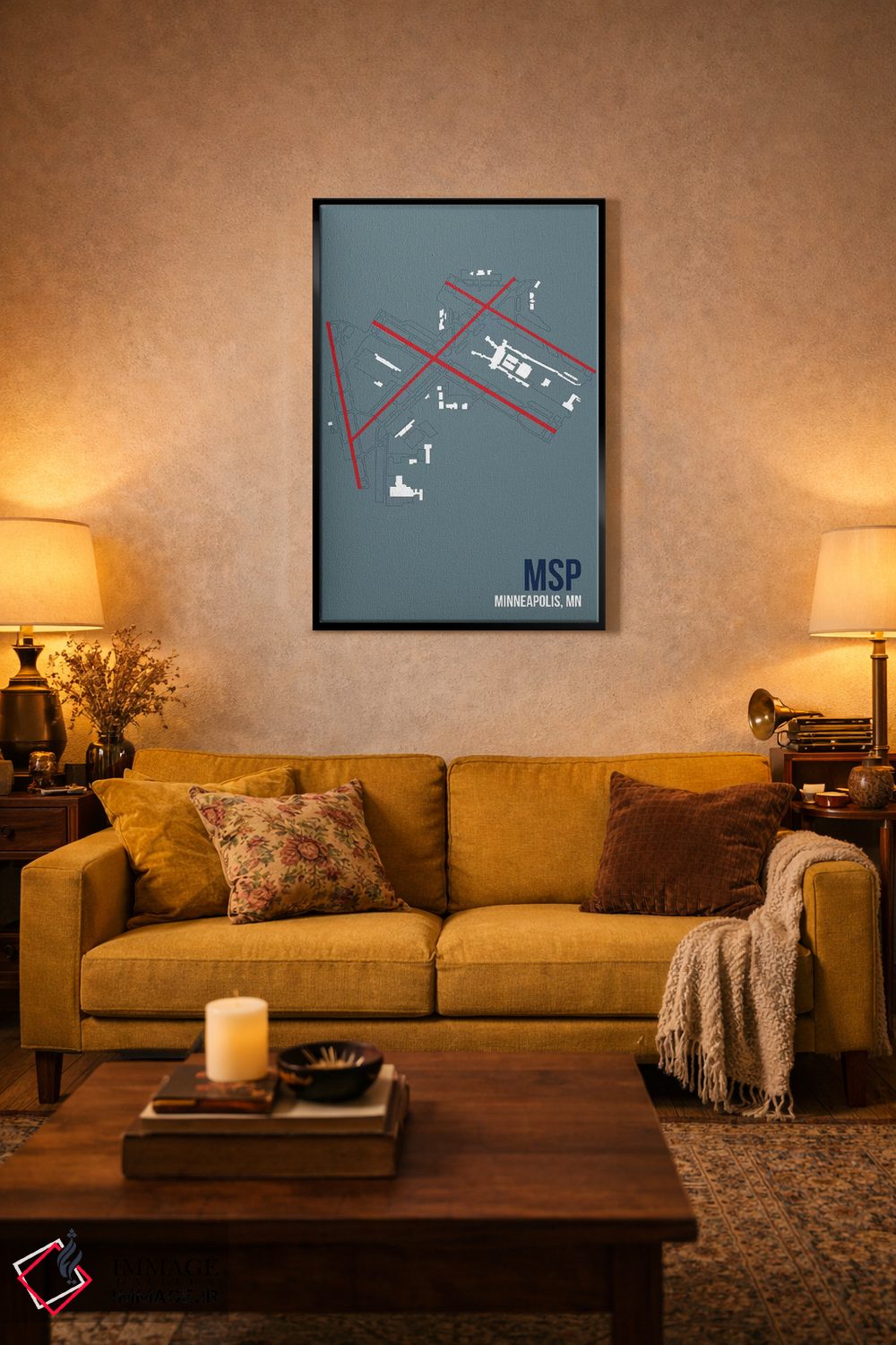 تابلو دکوراتیو مینیاپولیس-سنت پل اثر ۰۸ لفت - D2B