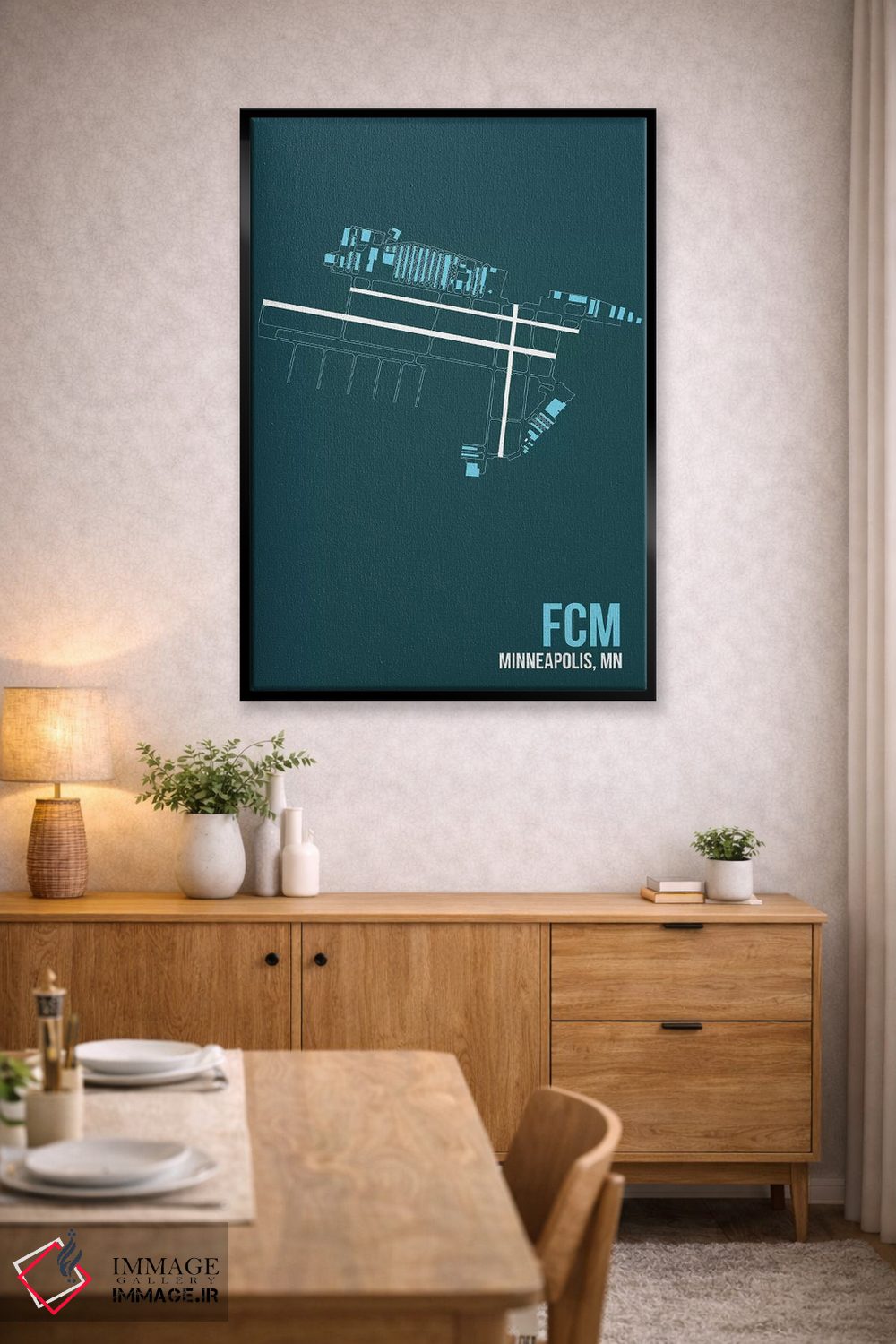 تابلو دکوراتیو مینیاپولیس اثر ۰۸ لفت - D5B