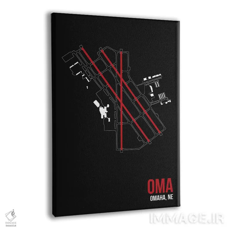 تابلو دکوراتیو اوماها اثر ۰۸ لفت - نمای پرسپکتیو محصول