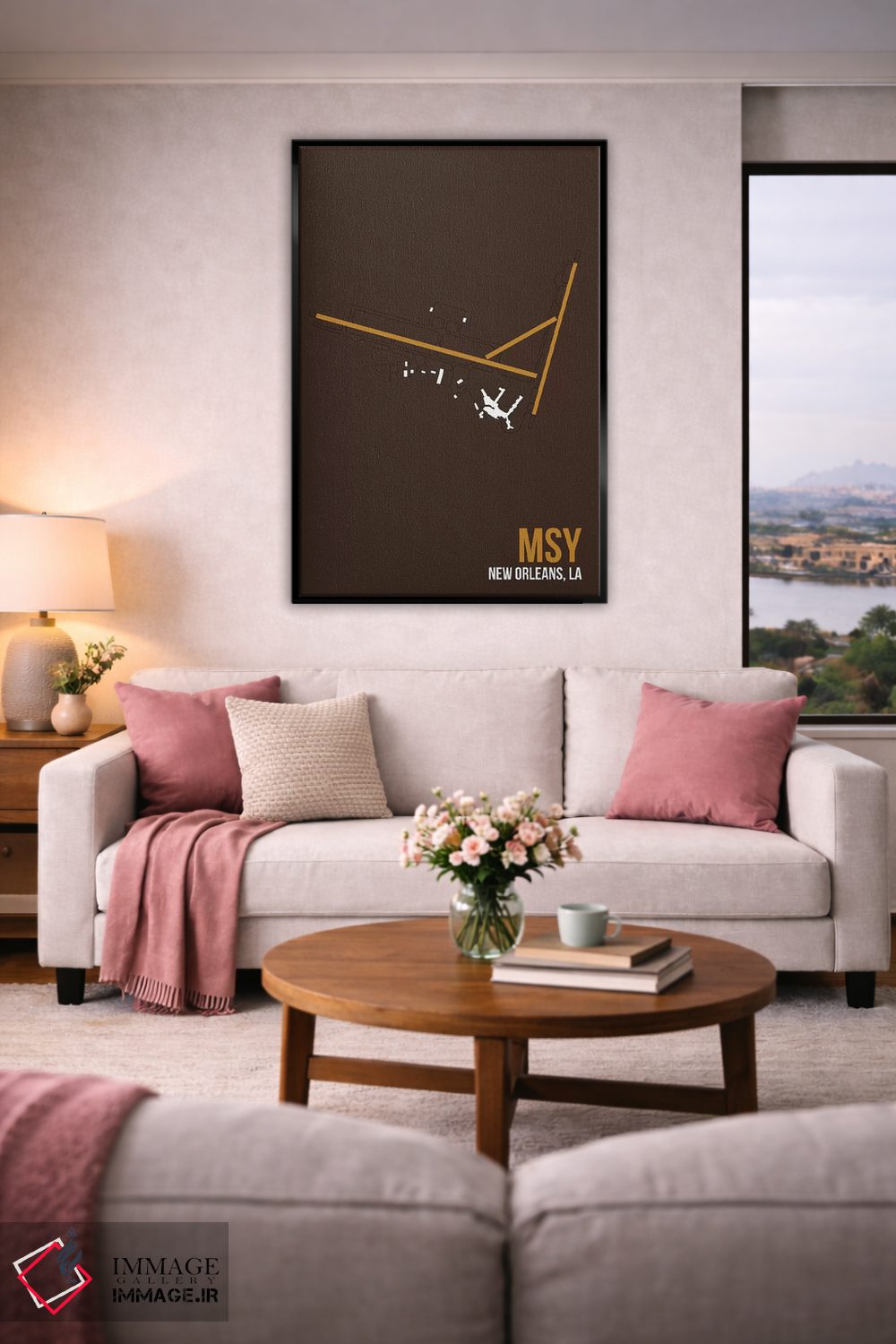 تابلو دکوراتیو نیواورلئان اثر ۰۸ لفت - D5B