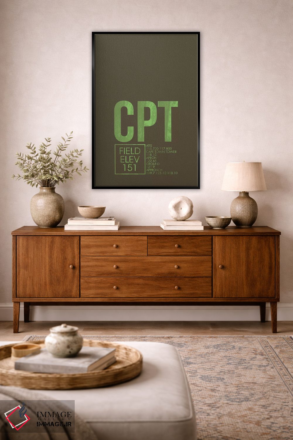 تابلو دکوراتیو کیپ تاون اثر ۰۸ لفت - D4B