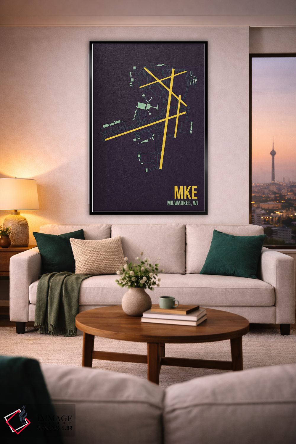 تابلو دکوراتیو میلواکی اثر ۰۸ لفت - D3B