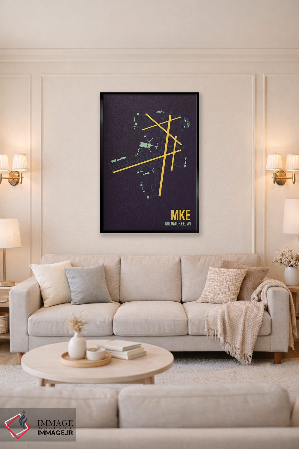 تابلو دکوراتیو میلواکی اثر ۰۸ لفت - D5B