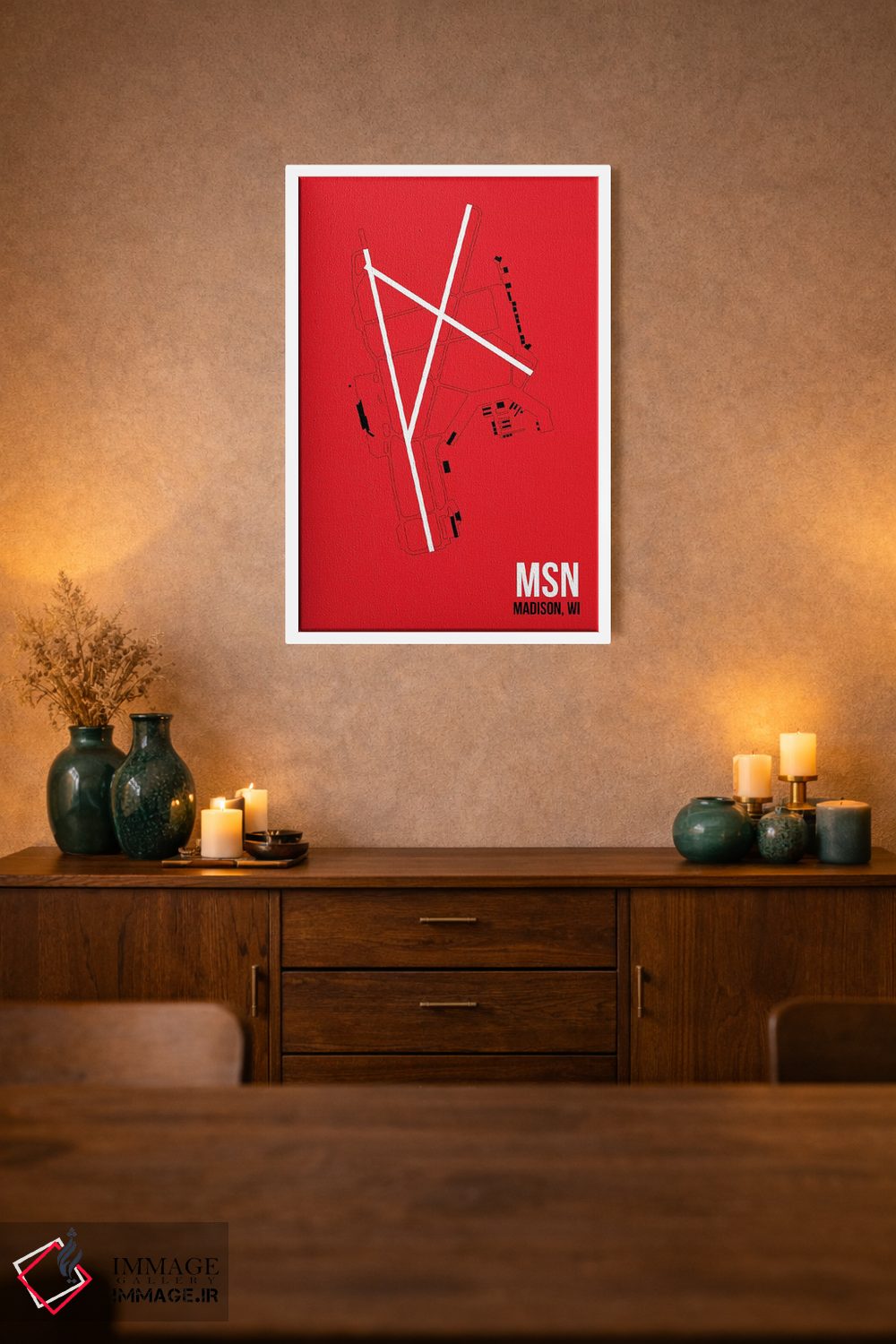 تابلو دکوراتیو مدیسون اثر ۰۸ لفت - D1W