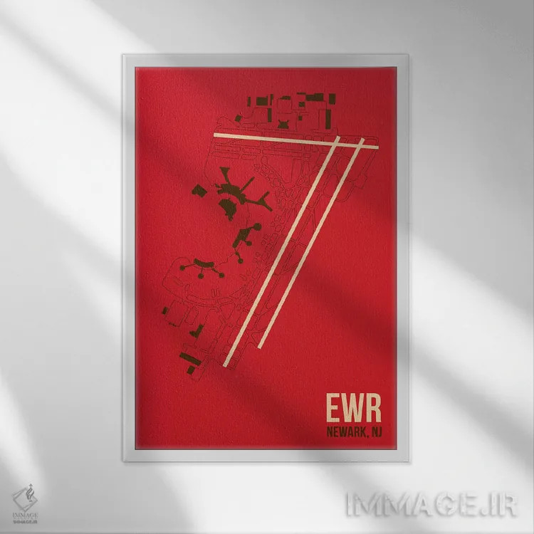 تابلو دکوراتیو نیوارک لیبرتی اثر ۰۸ لفت - نمای قابدار سفید