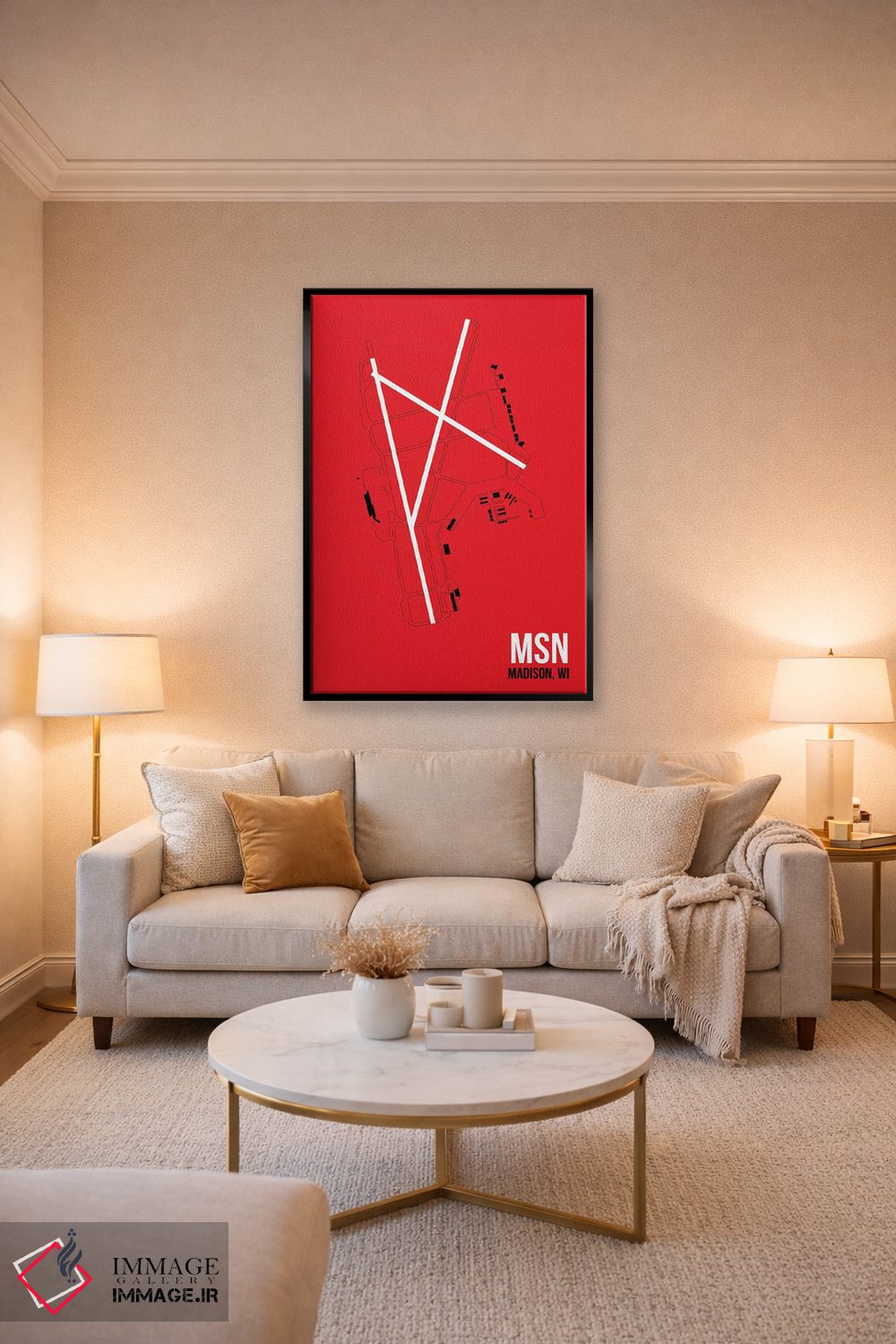 تابلو دکوراتیو مدیسون اثر ۰۸ لفت - D3B