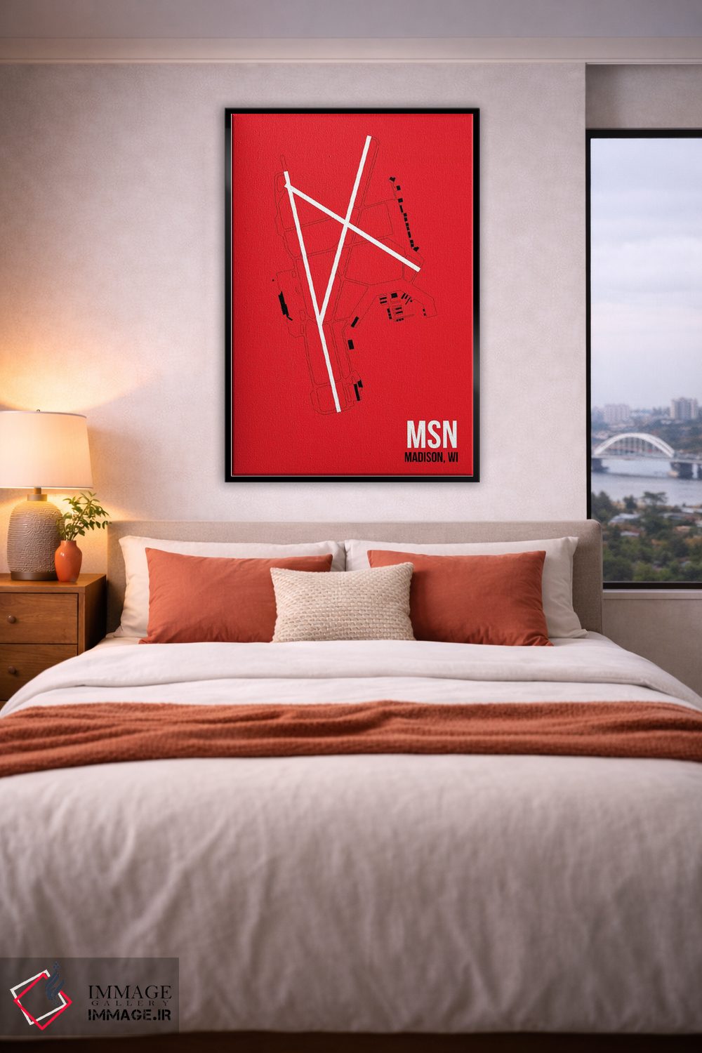 تابلو دکوراتیو مدیسون اثر ۰۸ لفت - D4B