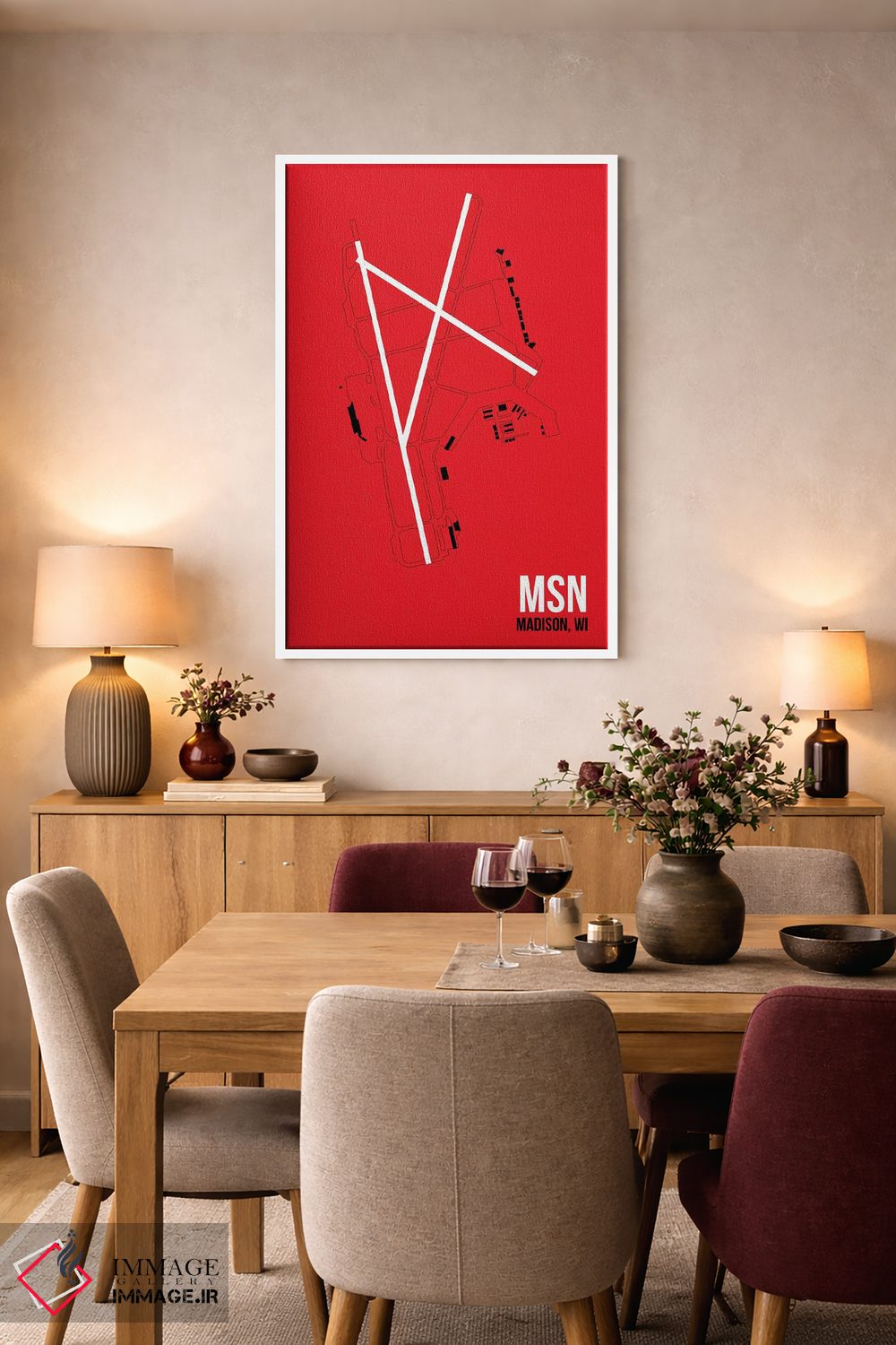 تابلو دکوراتیو مدیسون اثر ۰۸ لفت - D5W