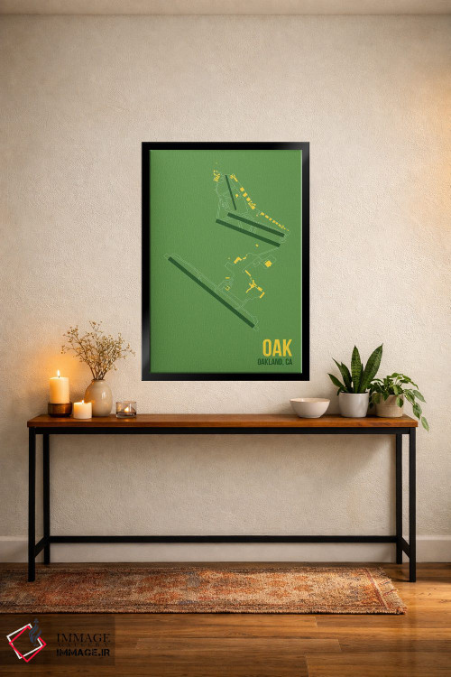 تابلو دکوراتیو اوکلند اثر ۰۸ لفت - D4B