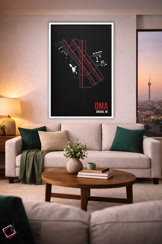 تابلو دکوراتیو اوماها اثر ۰۸ لفت - D1W