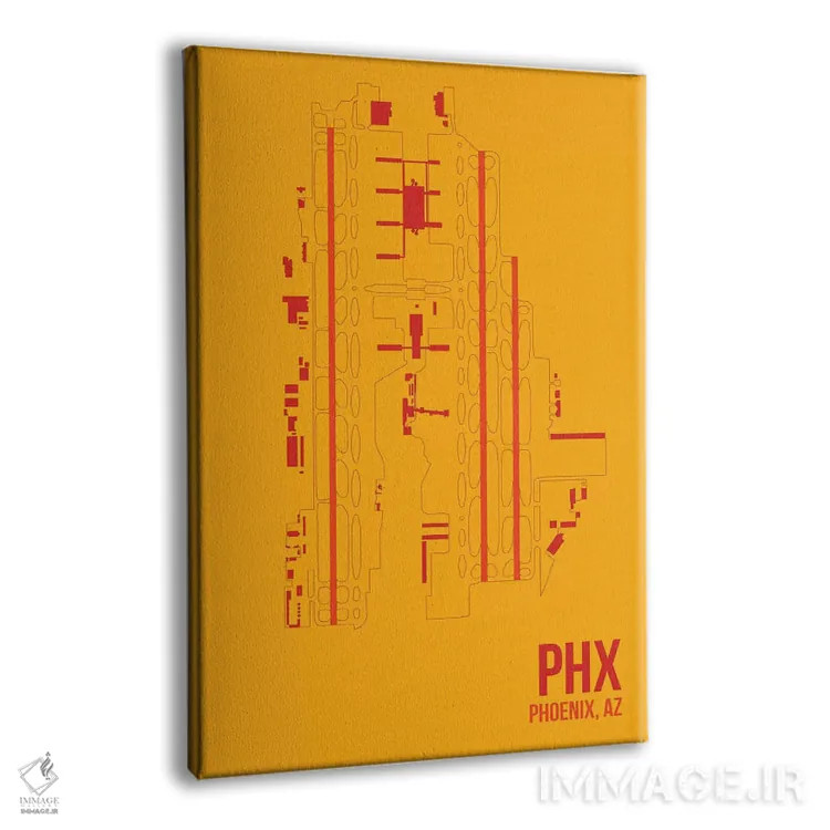 تابلو دکوراتیو فونیکس اسکای هاربر اثر ۰۸ لفت - نمای پرسپکتیو محصول