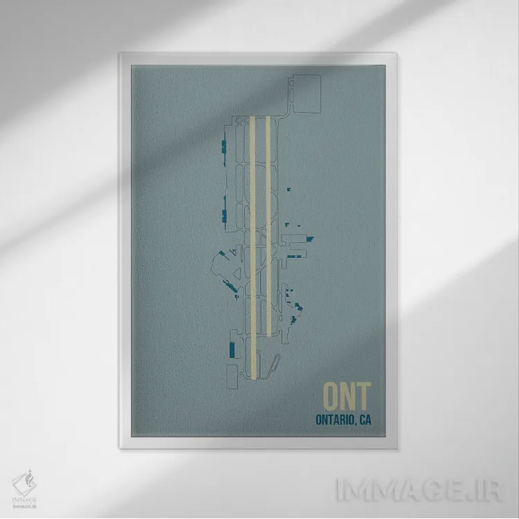 تابلو دکوراتیو اونتاریو اثر ۰۸ لفت - نمای قابدار سفید