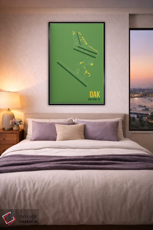 تابلو دکوراتیو اوکلند اثر ۰۸ لفت - D5B