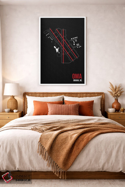 تابلو دکوراتیو اوماها اثر ۰۸ لفت - D4W