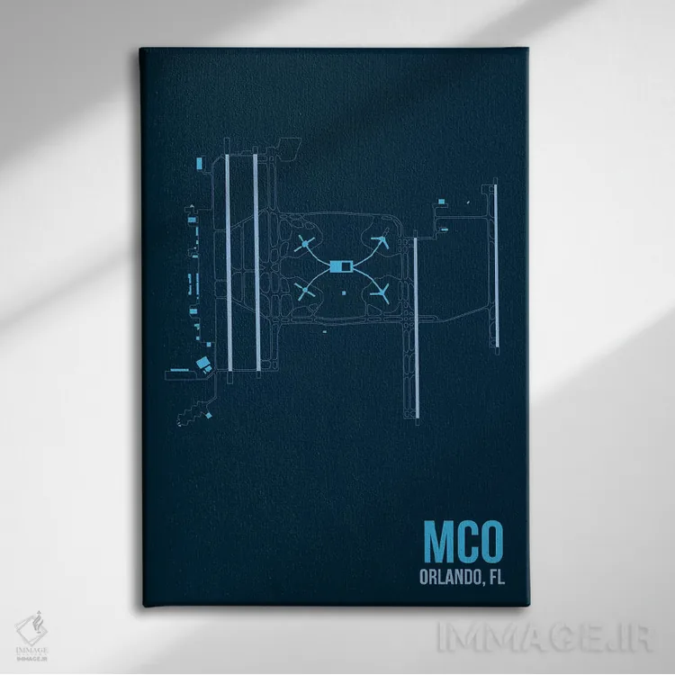 تابلو دکوراتیو اورلاندو اثر ۰۸ لفت - نمای روبهرو روی دیوار