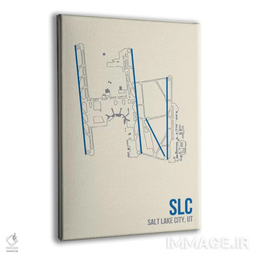 تابلو دکوراتیو سالت لیک سیتی اثر ۰۸ لفت - نمای پرسپکتیو محصول