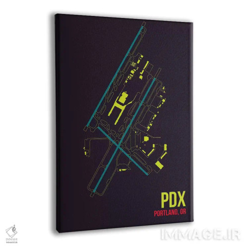 تابلو دکوراتیو پورتلند اثر ۰۸ لفت - نمای پرسپکتیو محصول