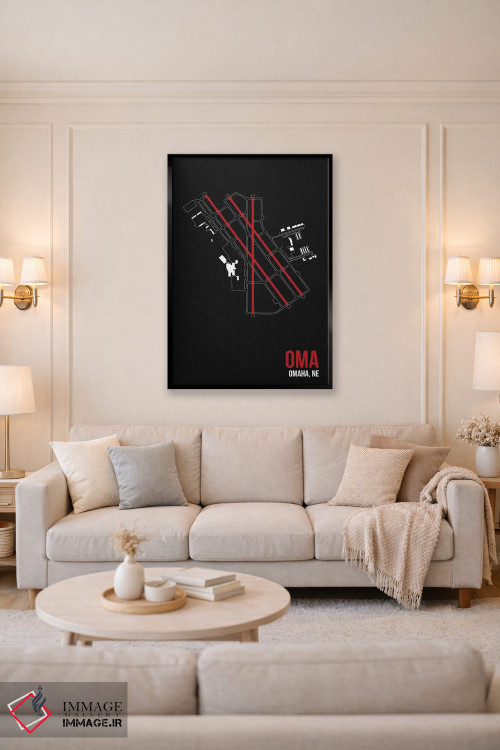 تابلو دکوراتیو اوماها اثر ۰۸ لفت - D6B