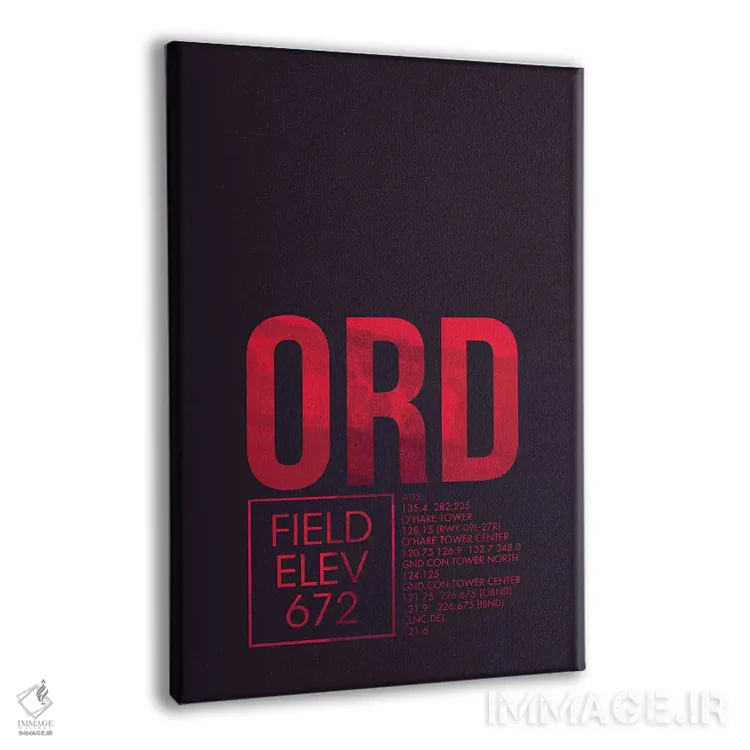 تابلو دکوراتیو شیکاگو اثر ۰۸ لفت - نمای پرسپکتیو محصول