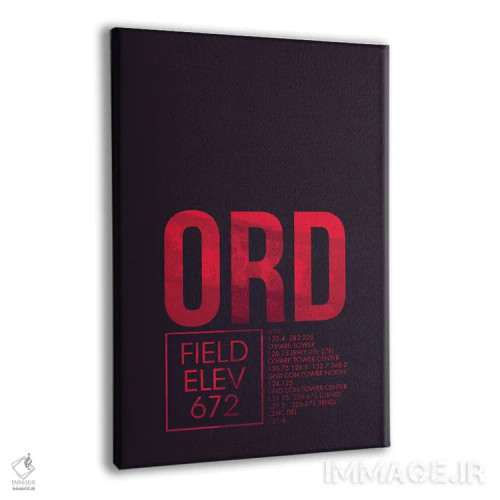 تابلو دکوراتیو شیکاگو اثر ۰۸ لفت - نمای پرسپکتیو محصول