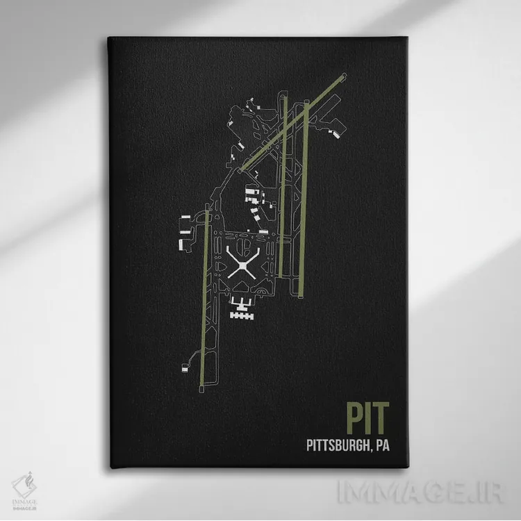 تابلو دکوراتیو پیتزبورگ اثر ۰۸ لفت - نمای روبهرو روی دیوار
