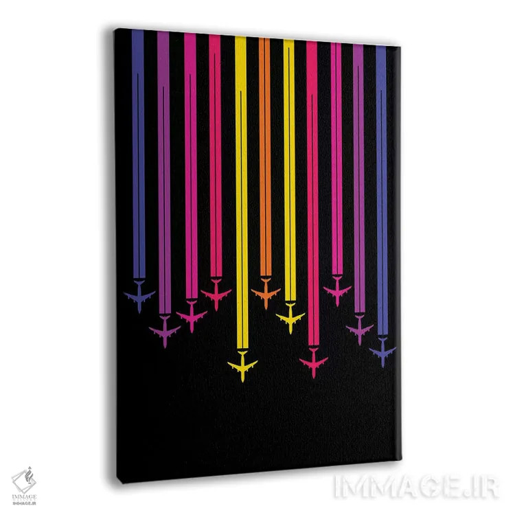 تابلو دکوراتیو سرزنده اثر ۰۸ لفت - نمای پرسپکتیو محصول