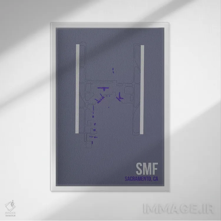 تابلو دکوراتیو ساکرامنتو اثر ۰۸ لفت - نمای قابدار سفید