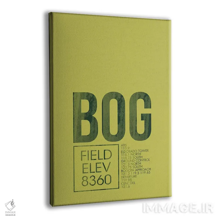 تابلو دکوراتیو کنترل ترافیک هوایی BOG، بوگوتا، کلمبیا اثر ۰۸ لفت - نمای پرسپکتیو محصول