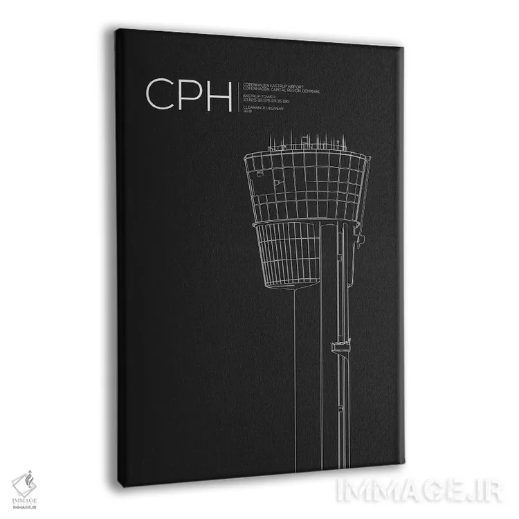تابلو دکوراتیو برج CPH، کپنهاگ اثر ۰۸ لفت - نمای پرسپکتیو محصول