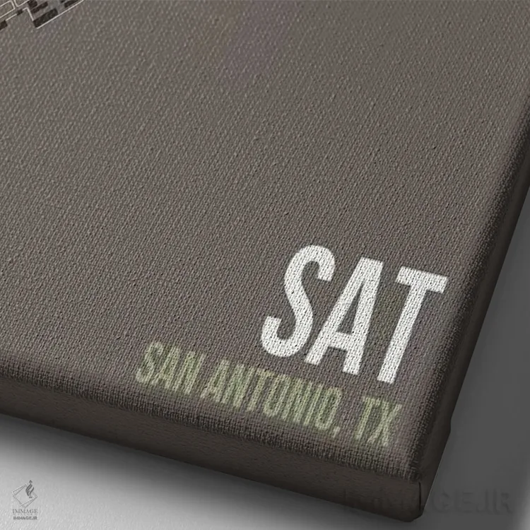 تابلو دکوراتیو سن آنتونیو اثر ۰۸ لفت - نمای نزدیک بافت بوم