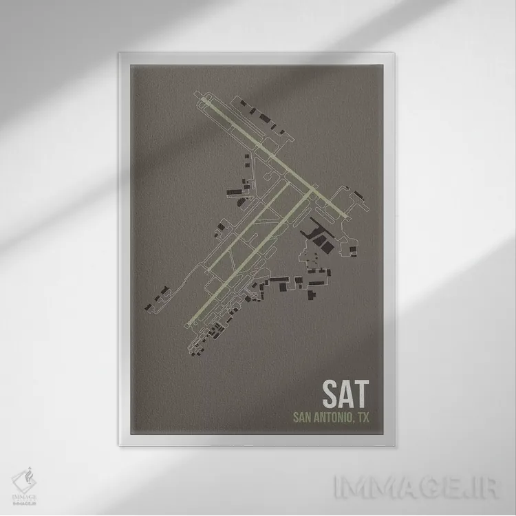 تابلو دکوراتیو سن آنتونیو اثر ۰۸ لفت - نمای قابدار سفید