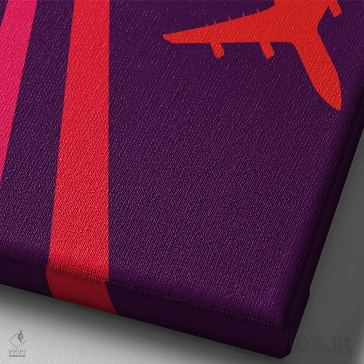 تابلو دکوراتیو این کار را بکن اثر ۰۸ لفت - نمای نزدیک بافت بوم