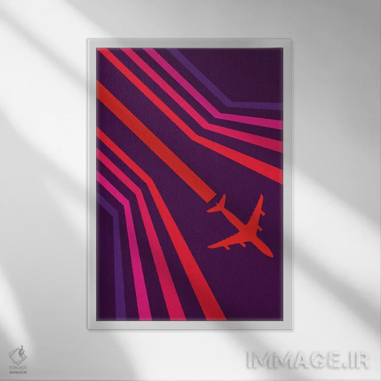 تابلو دکوراتیو این کار را بکن اثر ۰۸ لفت - نمای قابدار سفید