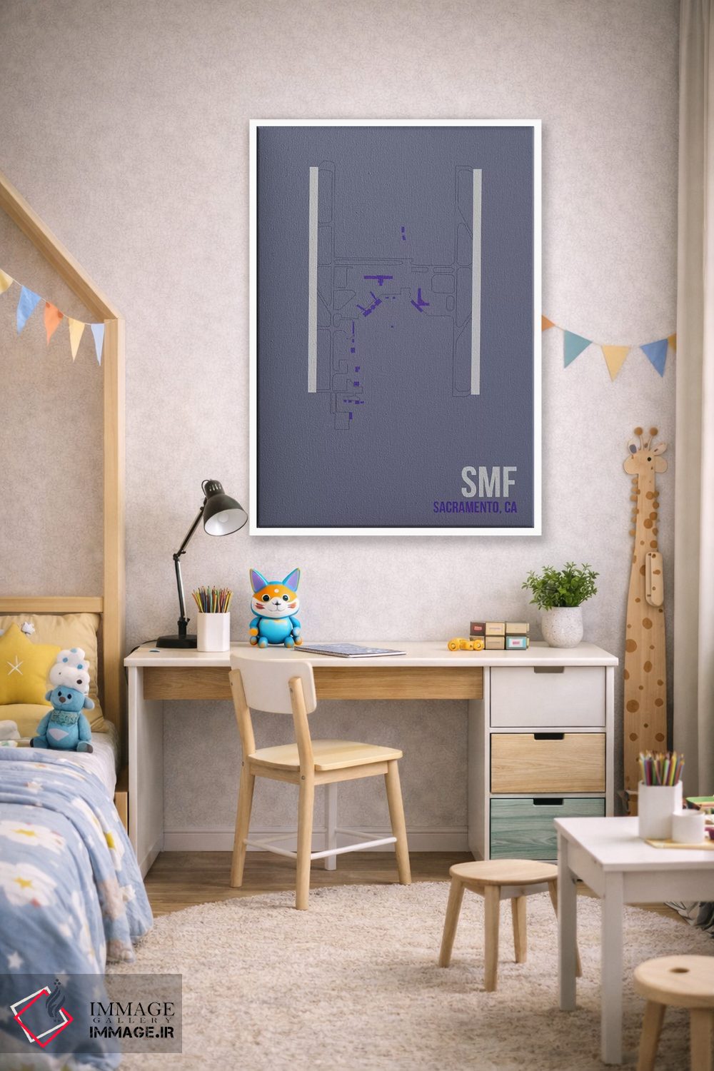 تابلو دکوراتیو ساکرامنتو اثر ۰۸ لفت - D1W