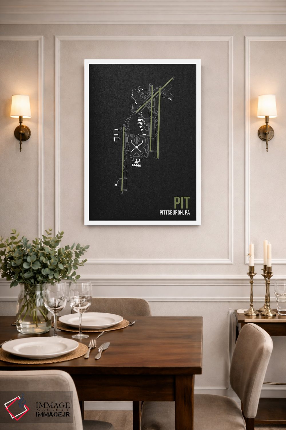 تابلو دکوراتیو پیتزبورگ اثر ۰۸ لفت - D1W