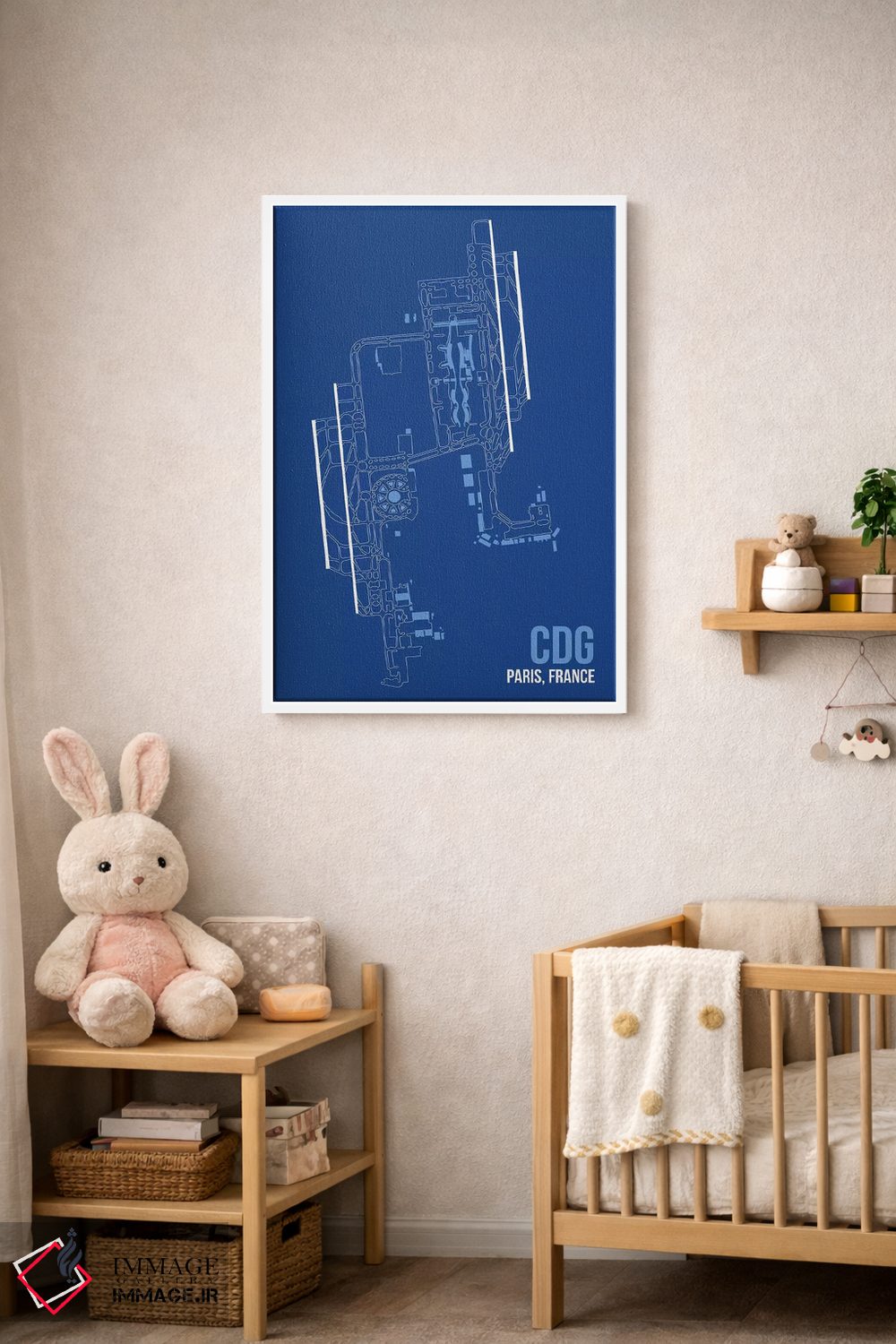 تابلو دکوراتیو پاریس اثر ۰۸ لفت - D2W