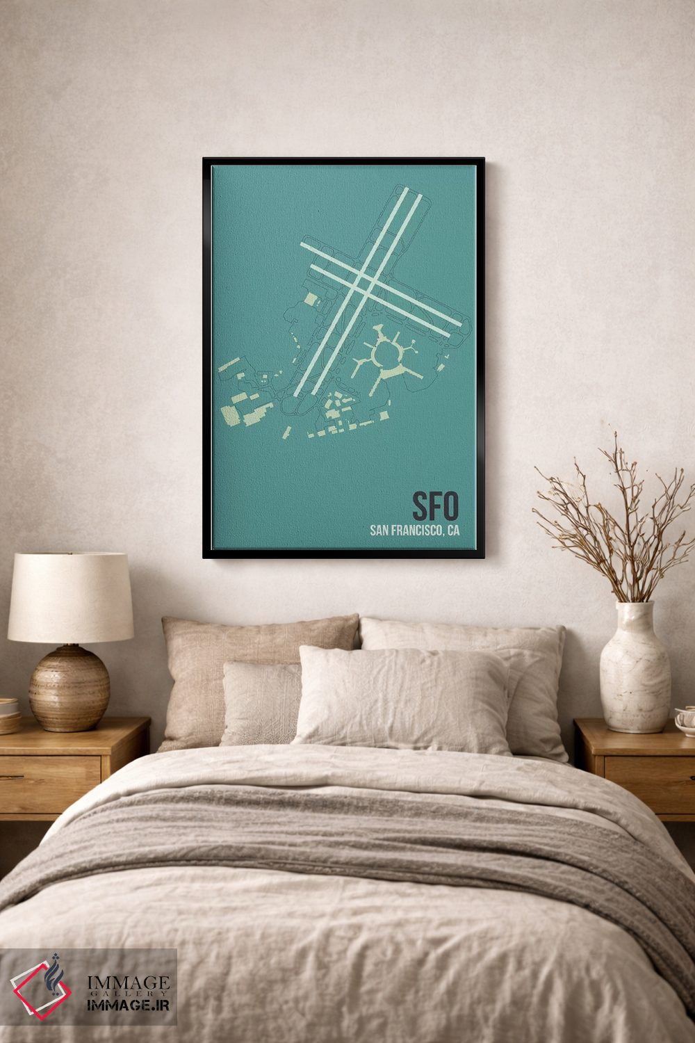 تابلو دکوراتیو سانفرانسیسکو اثر ۰۸ لفت - D2B