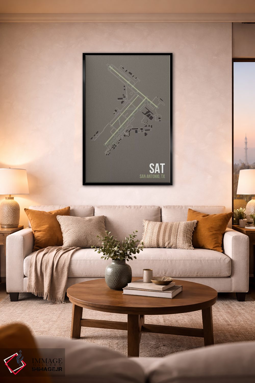 تابلو دکوراتیو سن آنتونیو اثر ۰۸ لفت - D1B