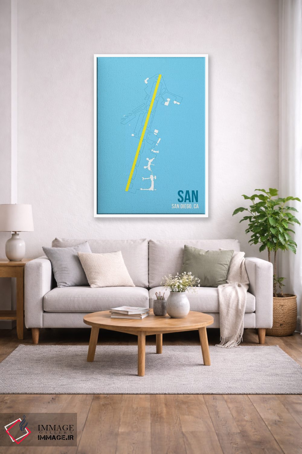 تابلو دکوراتیو سن دیگو اثر ۰۸ لفت - D1W