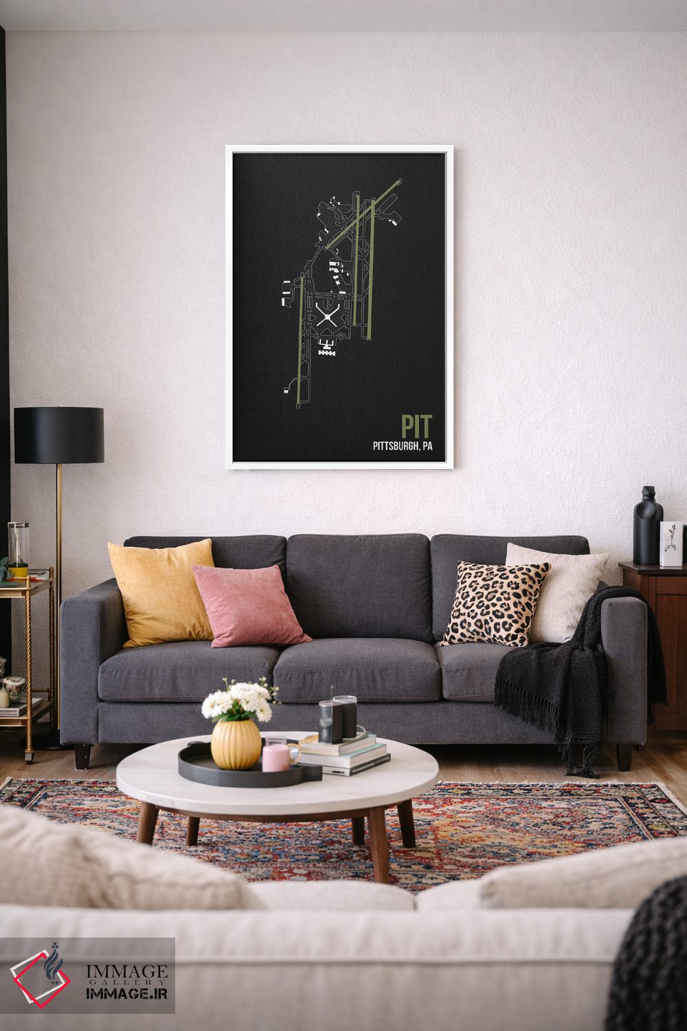 تابلو دکوراتیو پیتزبورگ اثر ۰۸ لفت - D2W