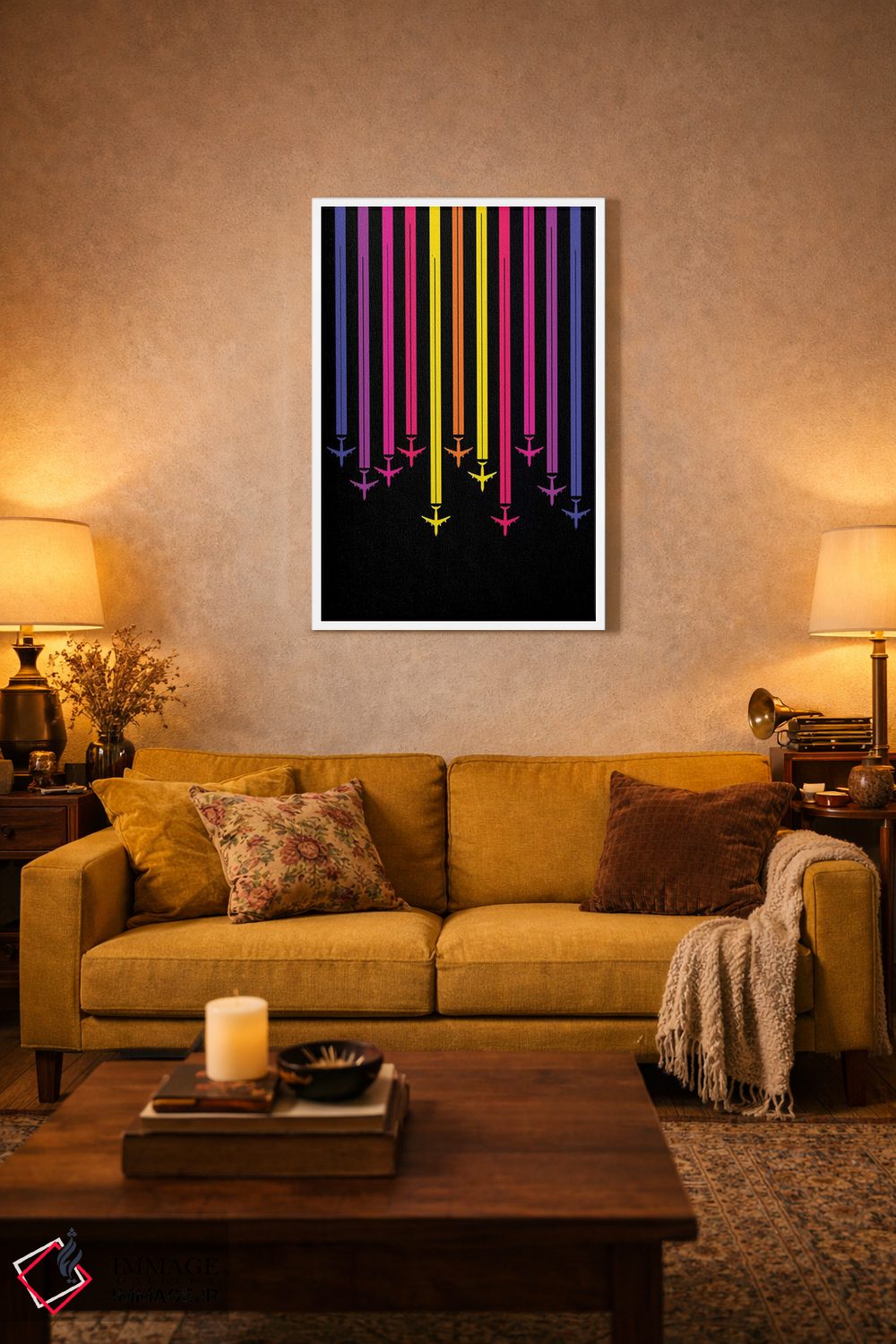 تابلو دکوراتیو سرزنده اثر ۰۸ لفت - D1W