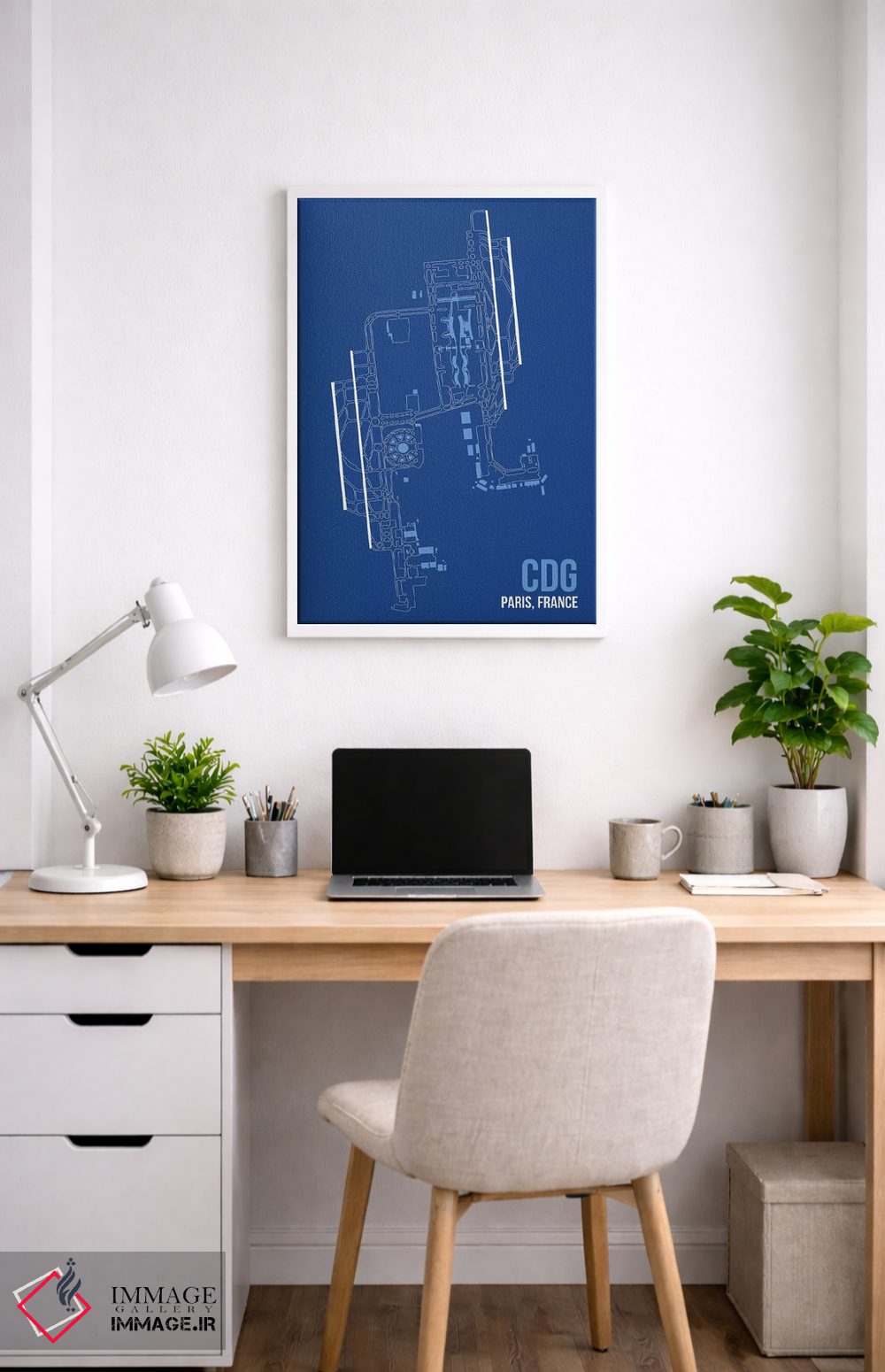 تابلو دکوراتیو پاریس اثر ۰۸ لفت - D3W