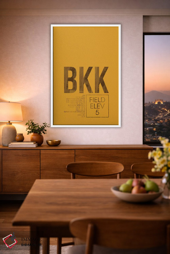 تابلو دکوراتیو کنترل ترافیک هوایی BKK، بانکوک اثر ۰۸ لفت - D1W