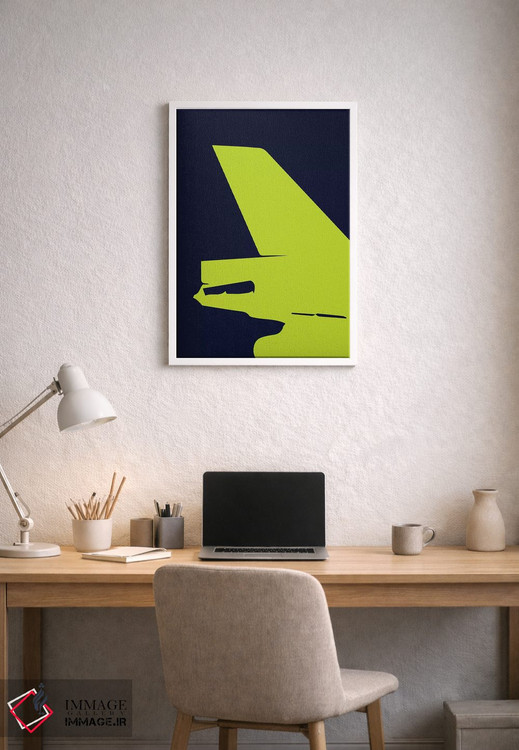 تابلو مینیمال دم هواپیمای DC-10 اثر ۰۸ لفت - D1W