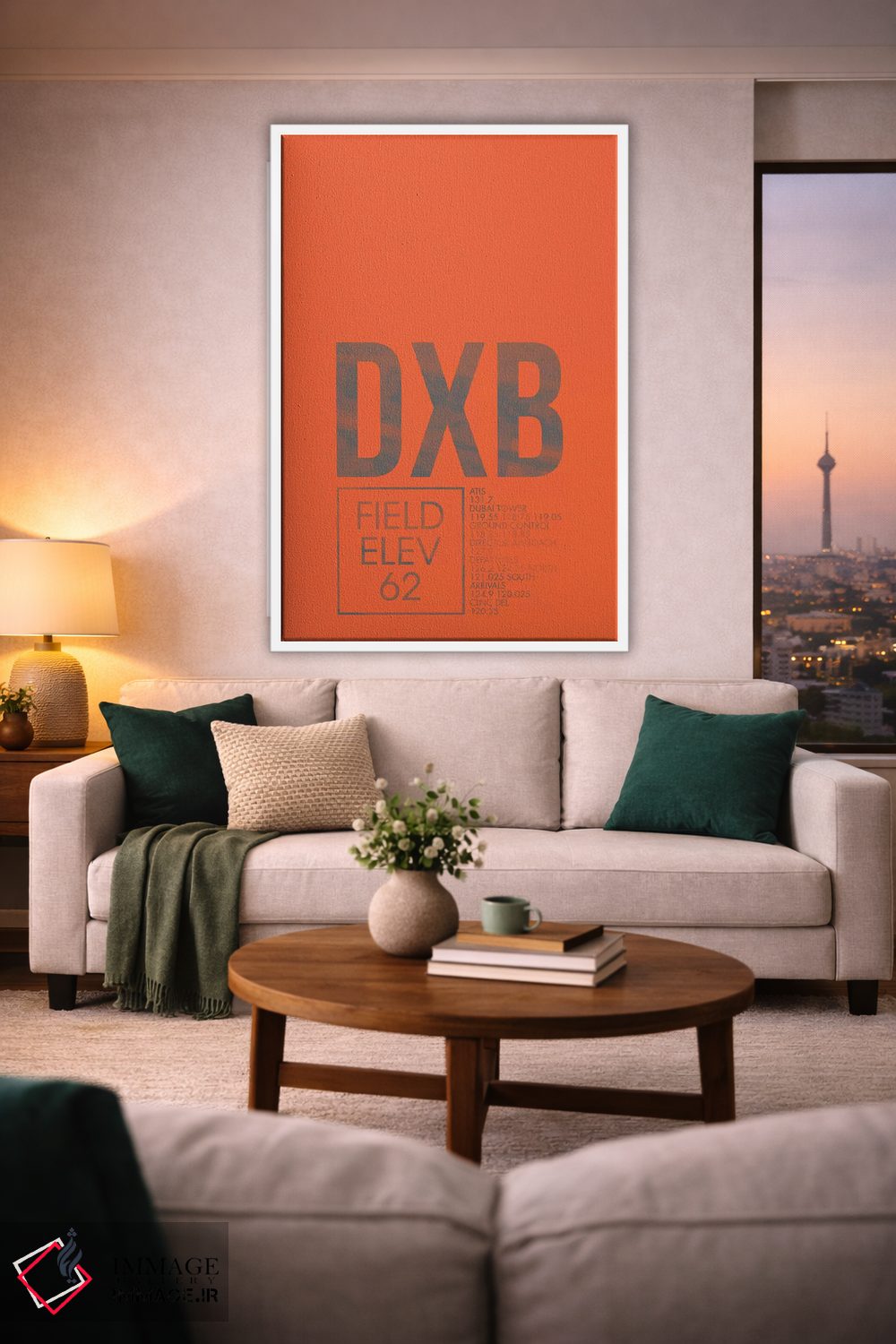 تابلو دکوراتیو دبی اثر ۰۸ لفت - D1W