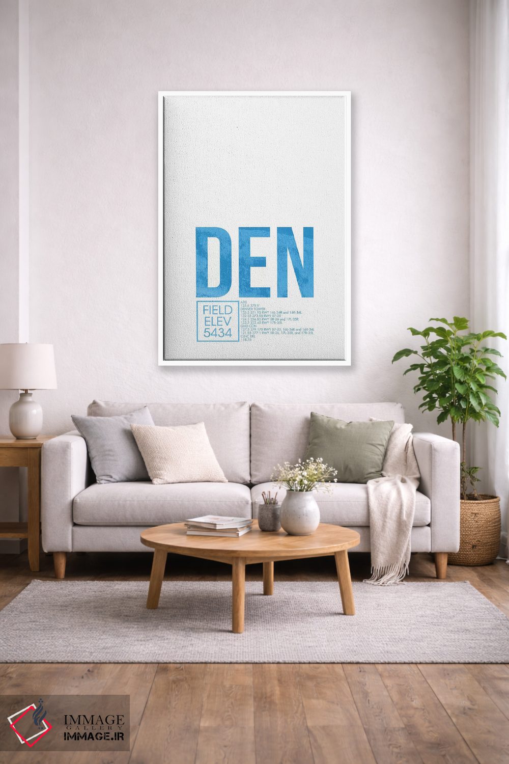 تابلو دکوراتیو کنترل ترافیک هوایی DEN، دنور اثر ۰۸ لفت - D1W