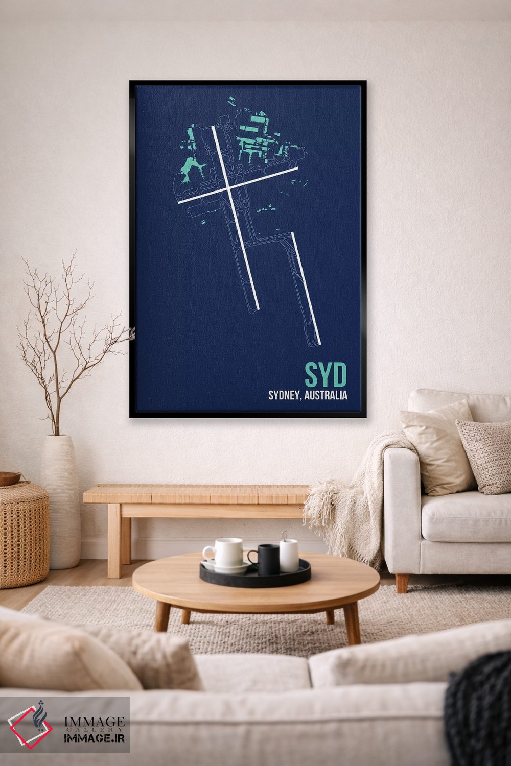 تابلو دکوراتیو سیدنی اثر ۰۸ لفت - D1B