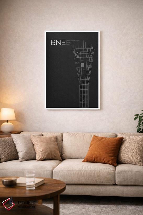 تابلو دکوراتیو برج BNE، فرودگاه بین المللی بریزبن اثر ۰۸ لفت - D2W
