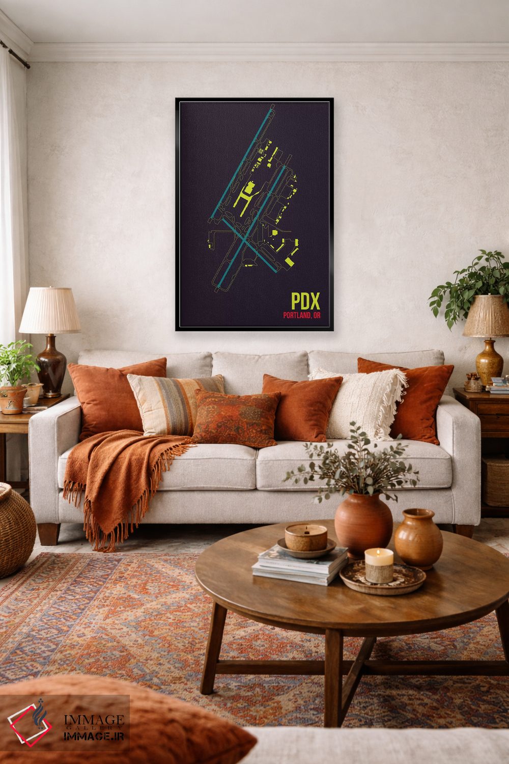 تابلو دکوراتیو پورتلند اثر ۰۸ لفت - D3B