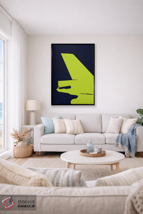 تابلو مینیمال دم هواپیمای DC-10 اثر ۰۸ لفت - D2B